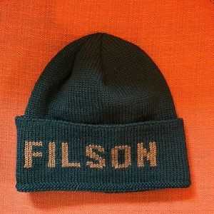 Filson green cuffed beanie
